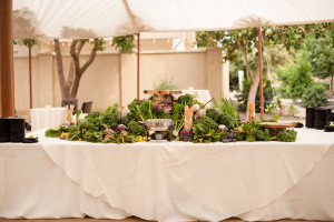 Tuscan table under the tent