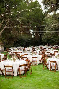 Outdoor Reception Sea of Tables